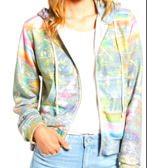 💣NEW Wildfox Galaxy Glitch Regan hoodie - Picture 2 of 7